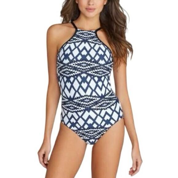 Seafolly Modern Tribe One-Piece Swimsuit DD-Cups EUC Plus Size - Picture 2 of 9